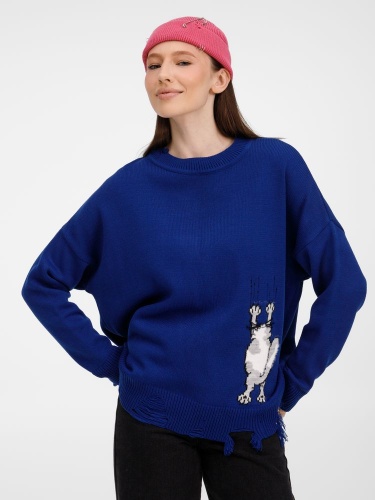 Джемпер Sharpick, темно-синий (кобальт) фото 2 Джемпер Sharpick, темно-синий (кобальт) фото 2