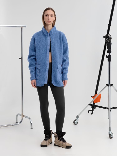 Куртка унисекс Oblako, голубая фото 4