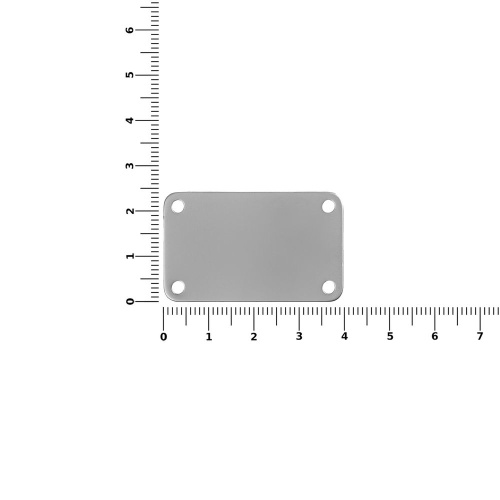 Шильдик металлический Furo, серебристый фото 2 Шильдик металлический Furo, серебристый фото 2