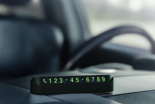 Парковочная визитка Litera, черная фото 10