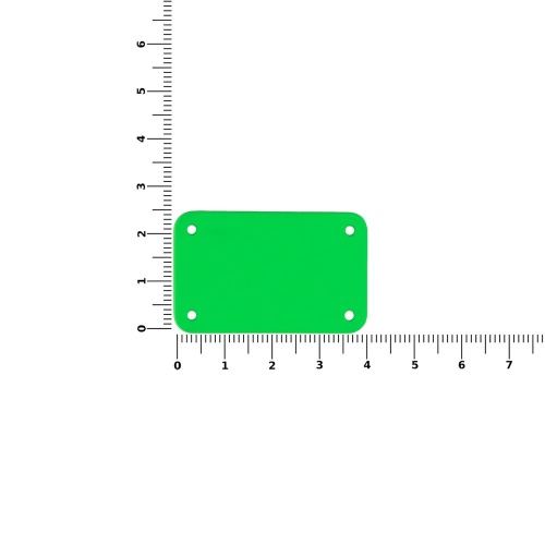 Лейбл из ПВХ Kreta, S, зеленый неон фото 2