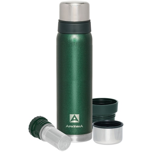 Термос «Арктика 900» с ситечком, зеленый фото 3 Термос «Арктика 900» с ситечком, зеленый фото 3