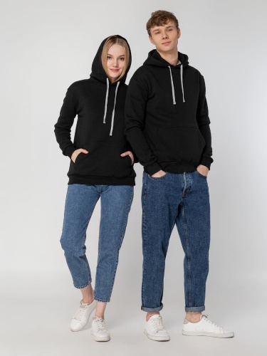 Толстовка с капюшоном Unit Kirenga Heavy, черная фото 15 Толстовка с капюшоном Unit Kirenga Heavy, черная фото 15