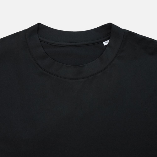 Футболка из бифлекса Morfiss, черная фото 5