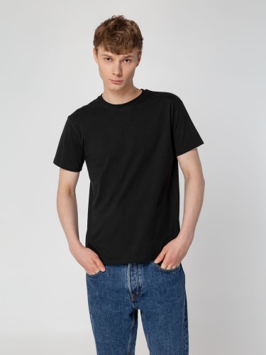 Футболка унисекс T-Bolka 160, черная фото 6