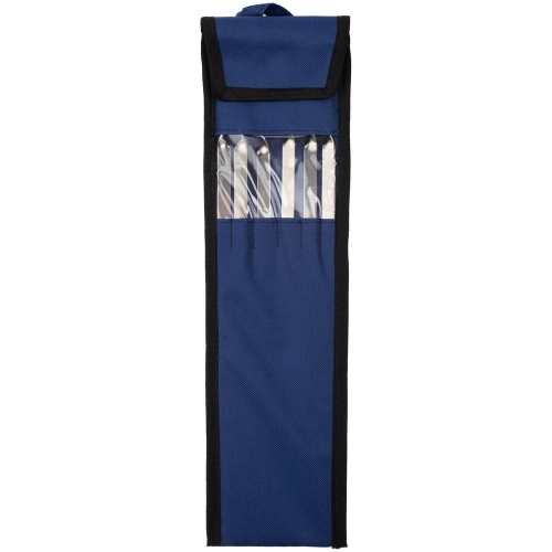Набор шампуров в чехле Bower, синий фото 3