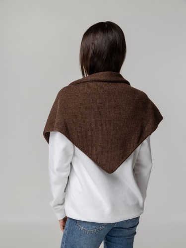 Косынка Dalia, темно-коричневая фото 7 Косынка Dalia, темно-коричневая фото 7