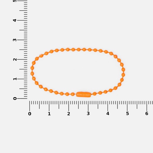 Цепочка для крепления Sharic, оранжевый неон фото 2 Цепочка для крепления Sharic, оранжевый неон фото 2