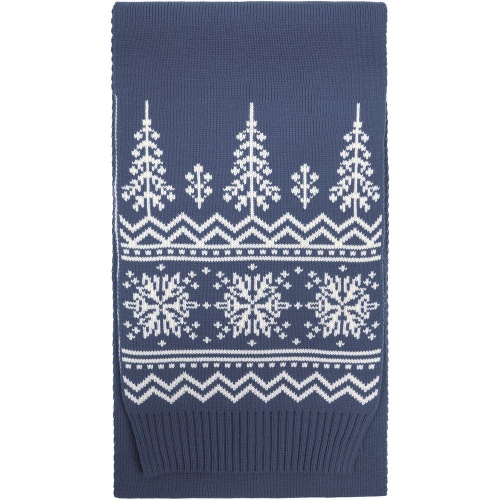 Шарф Elnik, серый с молочно-белым Шарф Elnik, серый с молочно-белым