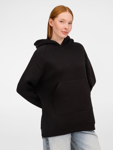 Худи унисекс оверсайз Easy Street, черное фото 7 Худи унисекс оверсайз Easy Street, черное фото 7