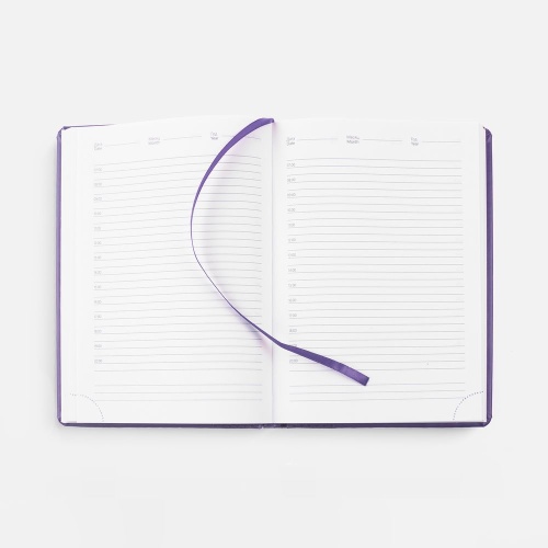 Ежедневник Prizma, недатированный, фиолетовый фото 3 Ежедневник Prizma, недатированный, фиолетовый фото 3