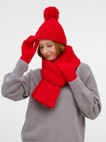 Шарф HappyGo, красный фото 3