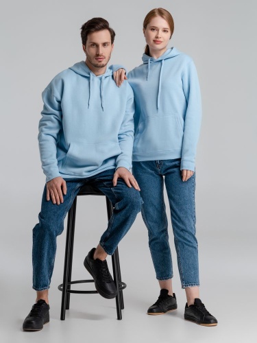 Толстовка с капюшоном Slam 320, голубая фото 13 Толстовка с капюшоном Slam 320, голубая фото 13