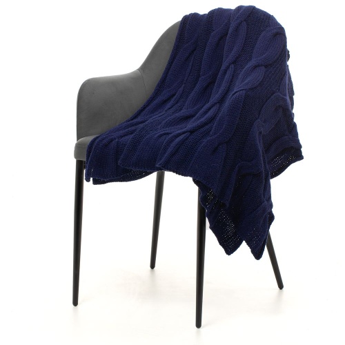 Плед Snefald, темно-синий фото 2 Плед Snefald, темно-синий фото 2