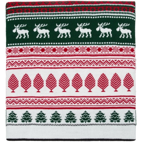 Шарф Mirakler, красный с зеленым фото 2