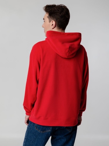 Худи флисовое унисекс Manakin, красное фото 8 Худи флисовое унисекс Manakin, красное фото 8