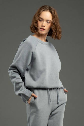 Свитшот унисекс S1, серый фото 2