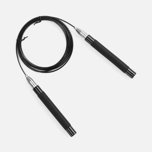 Скоростная скакалка Profi Comfi, черная фото 2 Скоростная скакалка Profi Comfi, черная фото 2