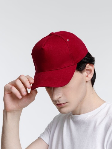 Бейсболка Standard, бордовая фото 4 Бейсболка Standard, бордовая фото 4