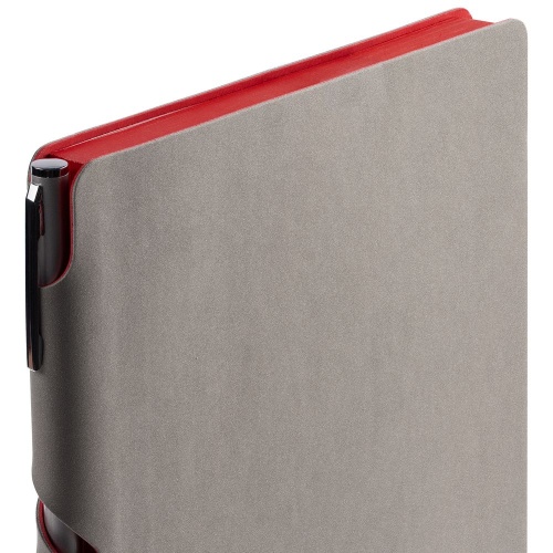 Ежедневник Flexpen, недатированный, серебристо-красный фото 6