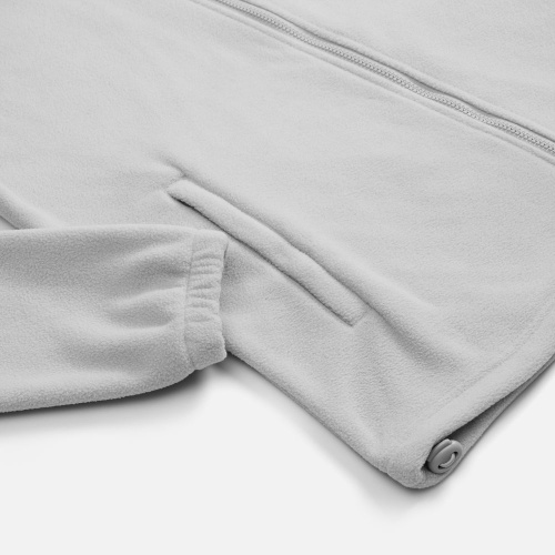 Куртка флисовая унисекс Nebo, светло-серая фото 5