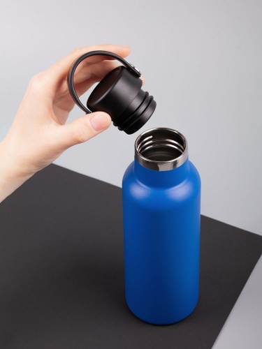 Термобутылка Bidon, синяя фото 5 Термобутылка Bidon, синяя фото 5