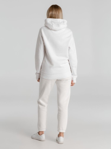 Толстовка с капюшоном унисекс King, белая фото 7 Толстовка с капюшоном унисекс King, белая фото 7