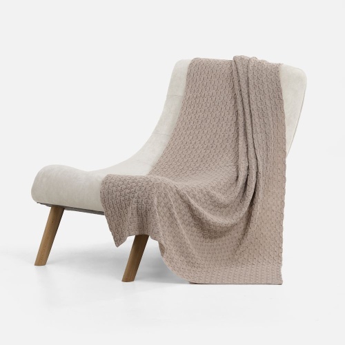 Плед Braidera, бежевый меланж фото 2