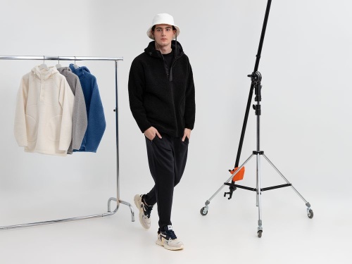 Анорак унисекс Oblako, черный фото 4