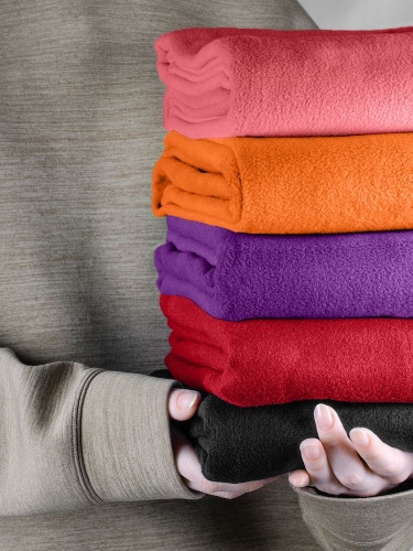 Флисовый плед Warm&Peace, розовый (коралловый) фото 7 Флисовый плед Warm&Peace, розовый (коралловый) фото 7