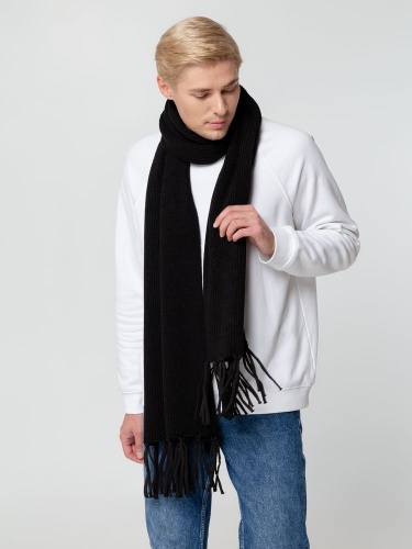 Шарф Flette, черный фото 3