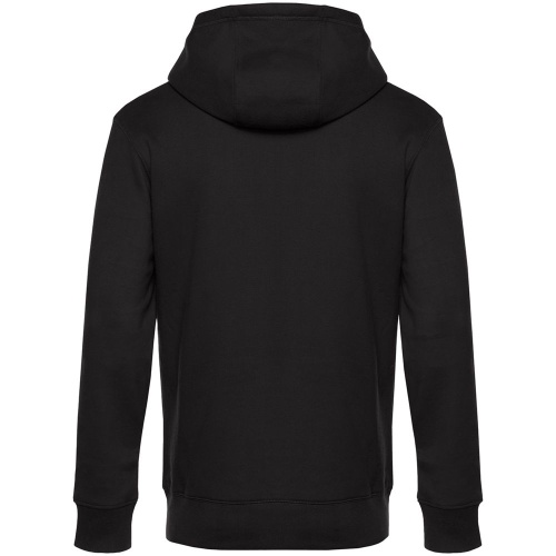 Толстовка с капюшоном унисекс King, черная фото 3