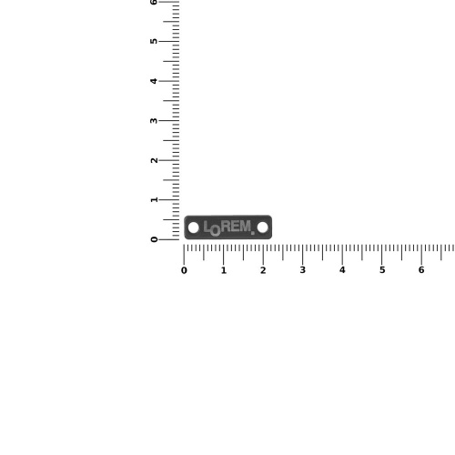 Шильдик металлический Alfa Liten, серый металлик фото 2