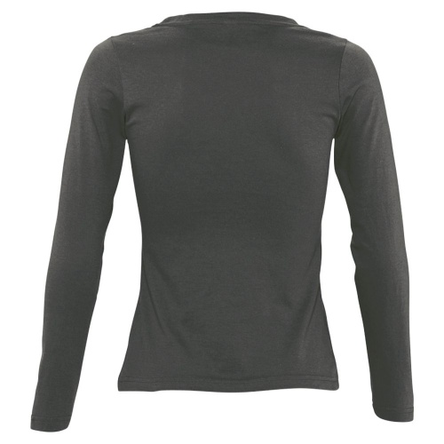 Футболка женская с длинным рукавом Majestic 150, темно-серая фото 3