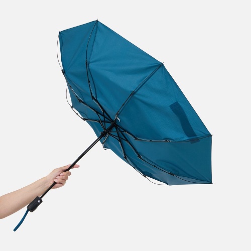 Зонт складной Brellix, морская волна фото 3 Зонт складной Brellix, морская волна фото 3