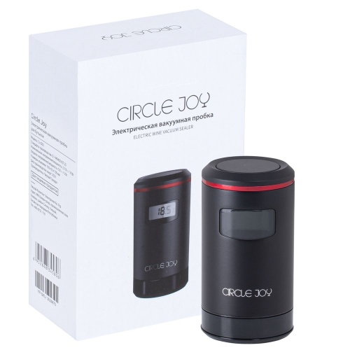 Электрическая вакуумная пробка Circle Joy, черная фото 3 Электрическая вакуумная пробка Circle Joy, черная фото 3