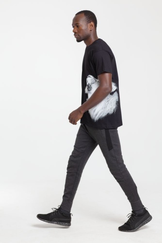 Футболка Like a Lion, черная фото 5