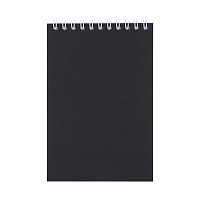 Блокнот Nettuno Mini в клетку, черный