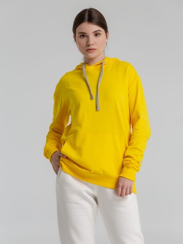 Толстовка с капюшоном Unit Kirenga, желтая фото 8 Толстовка с капюшоном Unit Kirenga, желтая фото 8