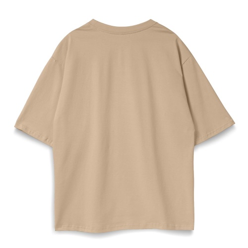 Футболка оверсайз Slope, бежевая (песочная) фото 3