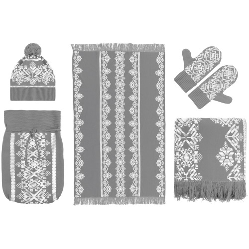 Шарф Onego, серый фото 7 Шарф Onego, серый фото 7