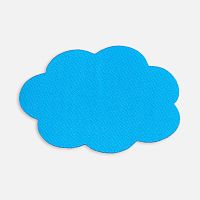 Наклейка тканевая Lunga Calum, L, голубая