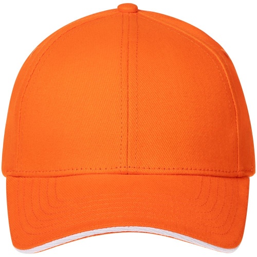 Бейсболка Spiker, оранжевая с белым фото 2 Бейсболка Spiker, оранжевая с белым фото 2