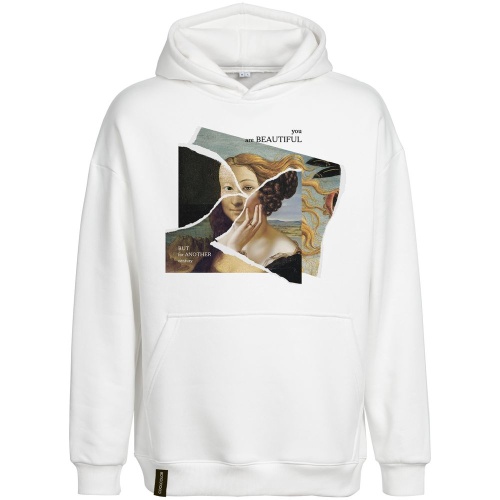 Худи You Are Beautiful, молочно-белое фото 3