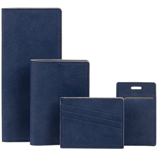 Чехол для пропуска Petrus, синий фото 6