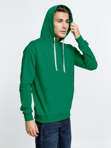 Толстовка с капюшоном Kirenga, зеленая фото 7 Толстовка с капюшоном Kirenga, зеленая фото 7