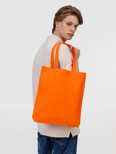 Холщовая сумка Strong 210, оранжевая фото 3