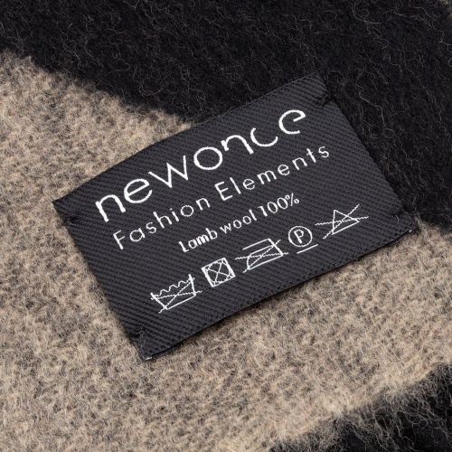 Шарф Charming, черный с бежевым фото 8 Шарф Charming, черный с бежевым фото 8