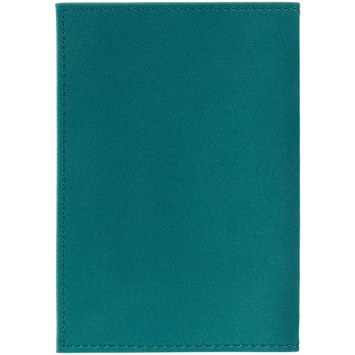 Обложка для паспорта Nubuk, бирюзовая фото 3
