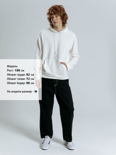 Худи унисекс Prima Vista, белое фото 4